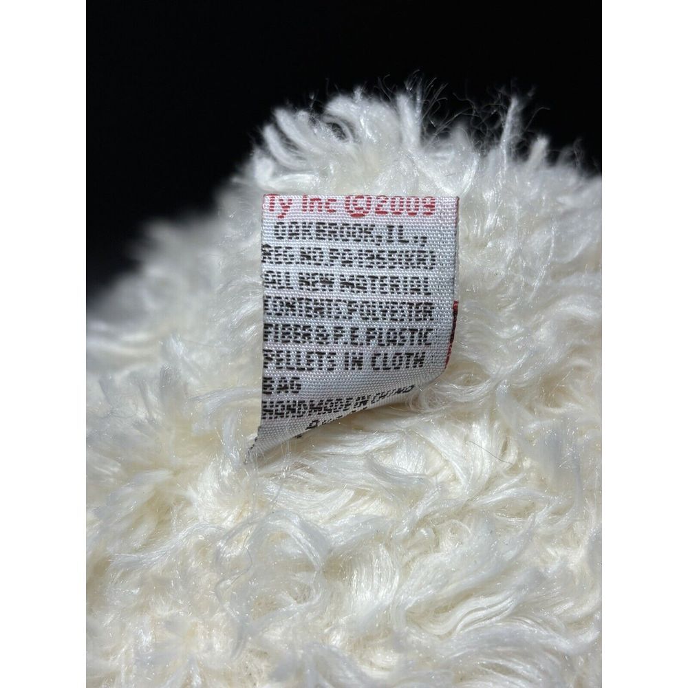 Ty Classic Belvedere The Cream Colored Bear with Plaid Ribbon Medium 10" - Picture 4 of 4